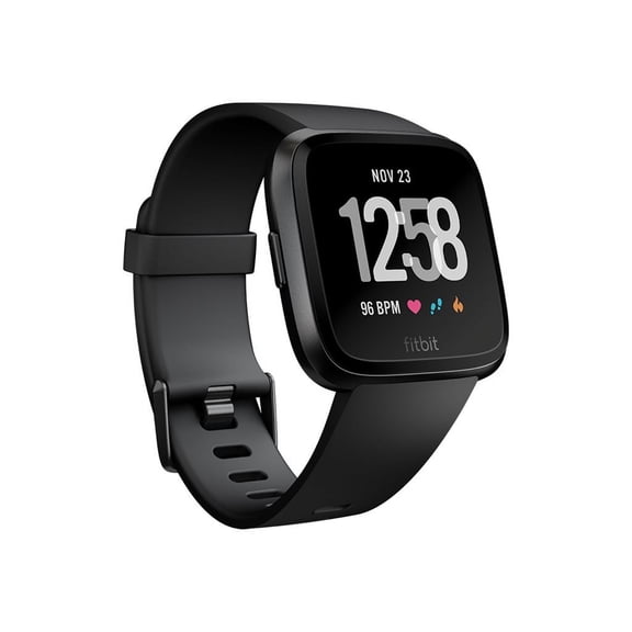 Fitbit Versa Wearable Smartwatch Fitness Activity Tracker with S&L Size - Black