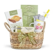 Alder Creek Gift Baskets Tea Time Wicker Basket (7 Items Per Gift)