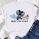 thumbnail image 5 of Ropa para niños kawaii Ohana Stitch Disney Lilo Stitch dibujos animados niños camisetas de algodón camisetas de verano camisetas blancas y negras, 5 of 5