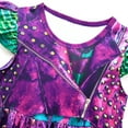 thumbnail image 4 of Girls Mal Costume Flying Sleeve Dress Halloween Party Cosplay Outfit, 4 of 7