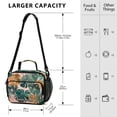 thumbnail image 3 of Insulated Lunch Bag 6L Leak-Proof Lunch Box with Shoulder Strap Multiple Pockets Lunch Tote Abstract Tropical Leaves Pattern, 3 of 9