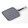 thumbnail image 3 of Bialetti Plaque de Cuisson Carrée Antiadhésive Anti-Choc 10 Pouces, Gris, 3 of 6