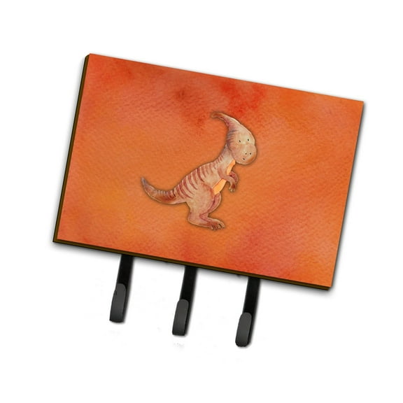 Carolines Treasures BB7400TH68 Parasaurolophus Watercolor Leash or Key Holder Triple Hook multicolor