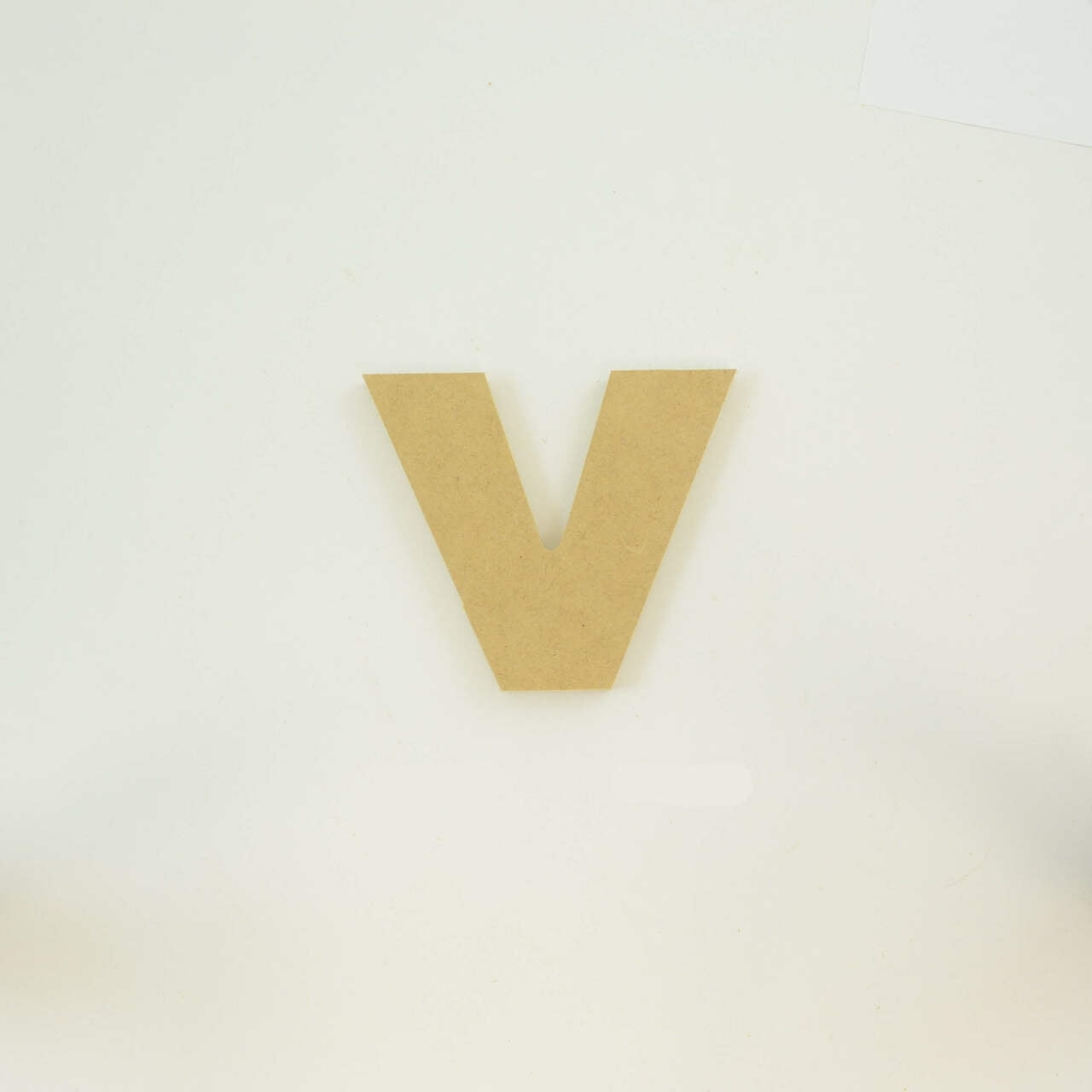 Package of 1, 18 Inch X 3/4" Thickness MDF Letter v in The Arial Font ...