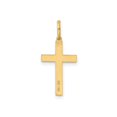 thumbnail image 4 of 14k Yellow Gold Cross Pendant for Women with Heart Pattern, Polished Religious Charm Symbolizing Faith and Love, Christian Spiritual Jewelry for Everyday or Special Occasion Wear, 4 of 6