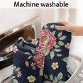 thumbnail image 5 of Pioneer Flower Floral Print Pattern Bathroom Rugs Mat, Non Slip Microfiber Bathroom Rug with Rubber Backing, Soft Mats for Bathroom Floor Tub Shower, 20"x32", 5 of 5