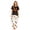 Style 77, variant on Matching Family Halloween Pajamas Set Skeleton Skull Crew Neck Spooky Pjs Witch Hat Bat Horror Wide Leg Loungewear, Men:L