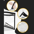 thumbnail image 3 of Bolsas transparentes con cremallera, bolsa de maquillaje, organizador de cosméticos para organizar tarjetas de archivo 46cmx31cm yotijar Bolso de la cremallera, 3 of 10