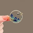 thumbnail image 3 of Tnobhg Brooch Pin for Women Classic Mountain River Pin Hollow Rhinestone Elegant Badge Lapel Pin for Bags Shirts Backpacks Versatile Accessory Perfect Gift, 3 of 7
