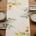 thumbnail image 5 of Table Runners 70 Inches Long Dress Scarves, Eucalyptus Leaves Farmhouse Coffee/Dining/Kitchen Table Decor, Holiday Table Runner, Farmhouse Retro Botanical Flowers Herbs 13x70 Inch, 5 of 9