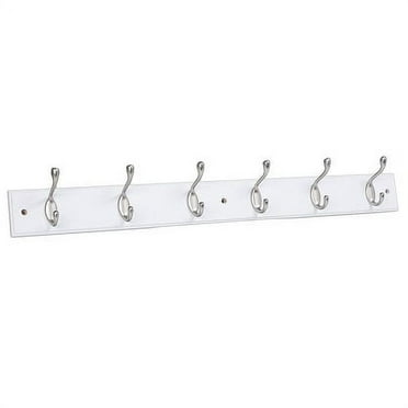 BirdRock Home Hook Coat and Hat Rack - 6 Dual Hooks