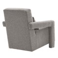 thumbnail image 4 of Armchair Accent Chair, Light Grey Gray, Fabric, Living Kitchen Cafe Bistro Hospitality Restaurant, Modern Contemporary HB34865, 4 of 9