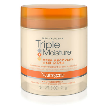Neutrogena Triple Moisture Deep Recovery Hair Mask Moisturizer, 6 (Best Hair Mask For Color Treated Hair)