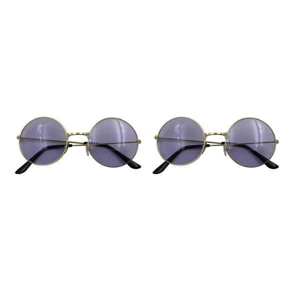 Gafas de Sol Qarigey Sun Eyewear Marco de Metal Multifuncional Dorado y Púrpura