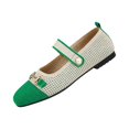 thumbnail image 3 of Willtoo Women's Knitted Cap Toe Mary Jane Shoes,Comfortable Square Toe Arch Support Walking Shoes Soft Sole Strappy Mesh Office Work Dress Shoes Elegant Ballets Flats, 3 of 5