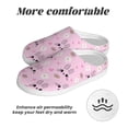 thumbnail image 6 of Yiaed Rabbit Face Print Slippers Fuzzy Warm Cozy Slippers Non Slip House Slippers For Indoor Outdoor Slippers House Slippers-46/47, 6 of 7