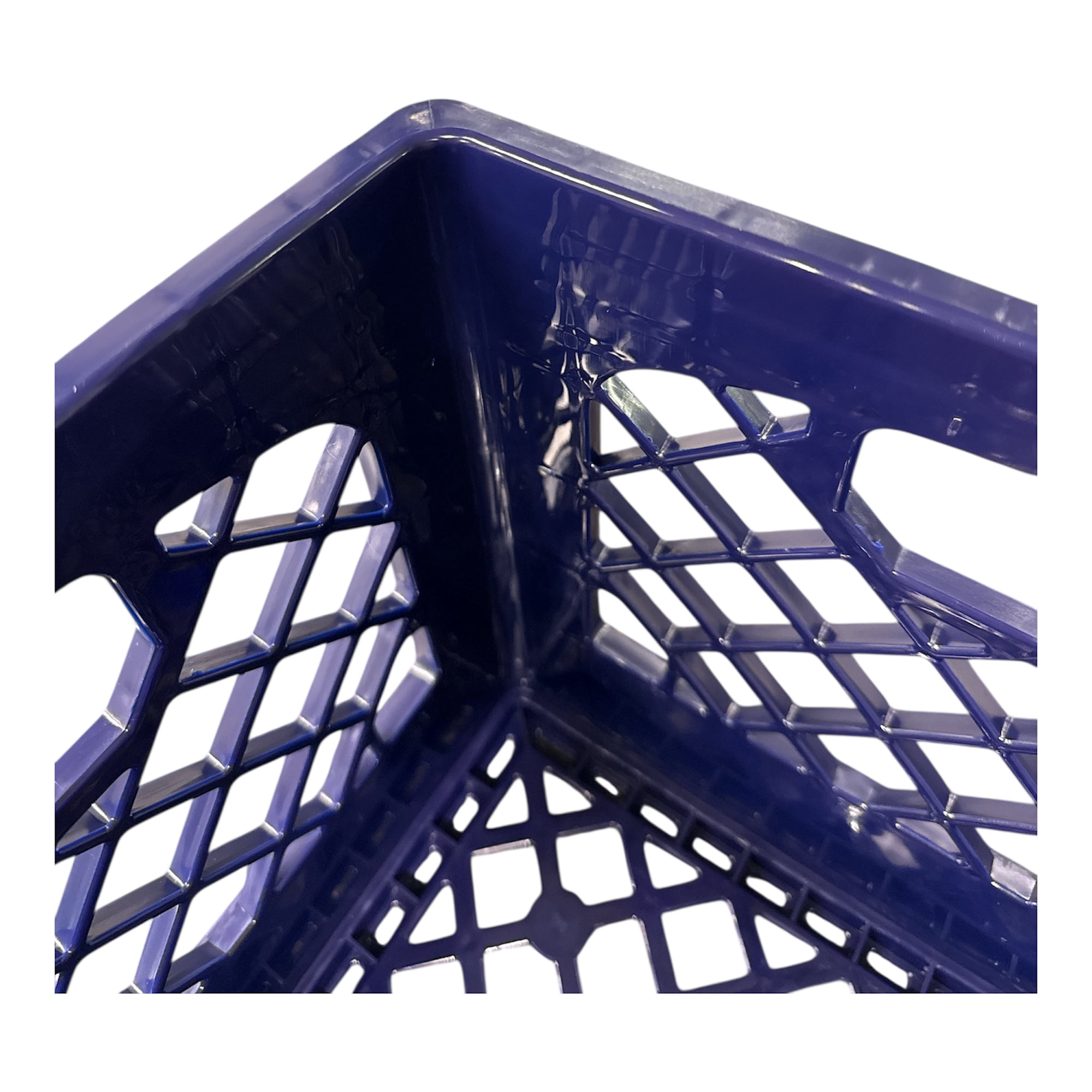 (2 pack) Juggernaut Storage 16QT Heavy-Duty Plastic Square Milk Crate Purple