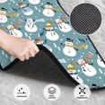 thumbnail image 3 of Fuzoiu Snowflake Scarf Snowman Print Carpet Floor Mats for Car,Car Foot Mat Set,Universal Fit 4 Piece Mat Pad Set,Fits Most Cars Trucks Vans Sedans SUV Auto Carpet Mat Se, 3 of 7