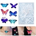 thumbnail image 4 of Homerr Epoxy Resin Mold Butterfly Silicone Resin Mold 3D Silicone Resin Mold Set Ideal for DIY Epoxy Resin Crafting and Christmas Ornaments, 4 of 10