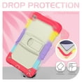 thumbnail image 5 of XYX For Samsung Galaxy Tab A9+/A9 Plus Case 11 inch, 3in1 Heavy Duty Shockproof Tablet Case with Stand, Shoulder Strap (2023, SM-X210/X216/X218), Rainbow Red, 5 of 7