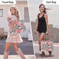 thumbnail image 6 of Large Capacity Tote Bag,Pioneer Flower Floral Print Pattern Handbag Fashion Luxury Tote Bag,15.7"x13"x 5.1" Inches,Laptop Compatible, 6 of 6
