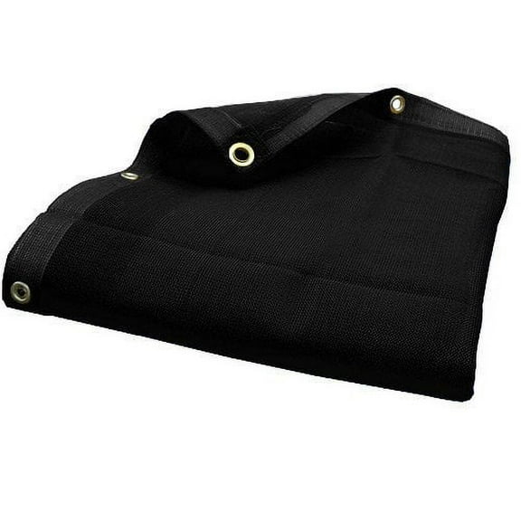 24'X24' (Black) Heavy Duty Mesh Tarp Net Sail Sun Shade Awning and Fence Screen Patio and Canopy Cover