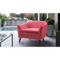 thumbnail image 3 of Lia Mid-Century Barrel Accent Chair Garnet Rose, 3 of 10