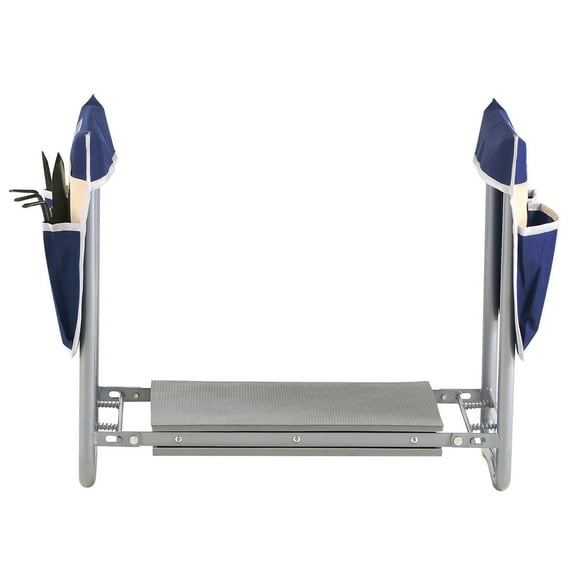 2-in-1 Folding Garden Kneeler and Stool with 11" EVA Pad, Heavy Duty Bench for Gardening