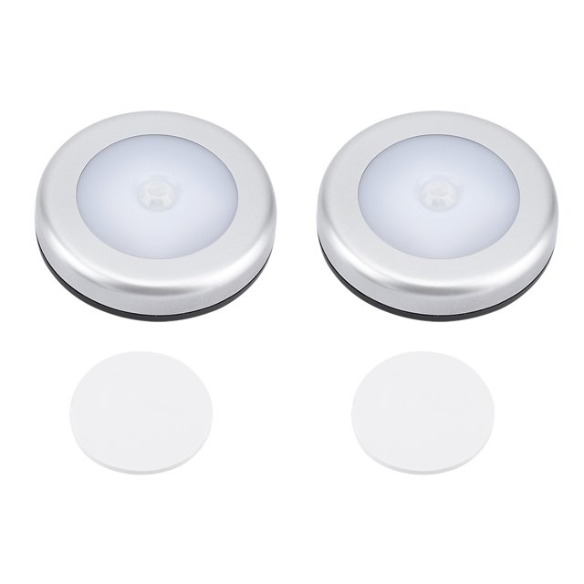 2 uds 6LED Mini Sensor táctil lámparas de pared de luz nocturna para gabinete de pasillo de casa