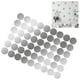 thumbnail image 5 of 108Pcs Dot Stickers Pure Color Round Shaped PVC Wide Application Circle Stickers for Office Bedroom Kitchen 7.8x11.2in Silver(1.1x1.1in), 5 of 5