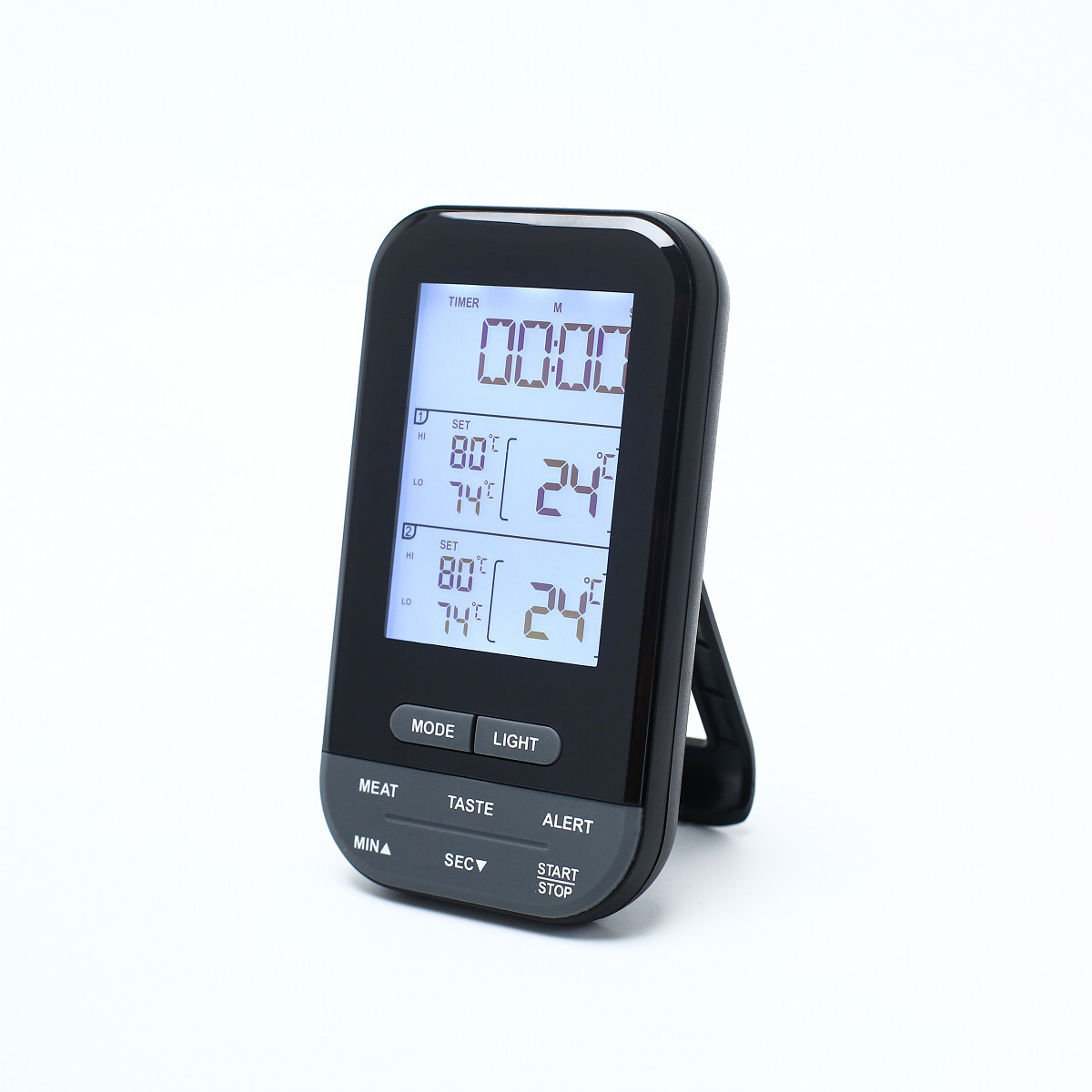 Grill Smoker BBQ Cooking Food Thermometer Oven Safe - Digital Wireless Meat Thermometer for Grilling Smoking with 2 Probes - Kitchen Baking Steak Turkey Candy Thermometers, not for Medical Purposes
