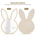 thumbnail image 5 of Uadme Adhesivo de Pared de Espejo Decorativo acrílico, Espejo de plástico acrílico para niños, Arte para habitación de niños, decoración del hogar(Rabbit), 5 of 8