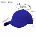 thumbnail image 5 of Glory Max Plain Solid Baseball Cap Sun Visor Adjustable Ball Hat Roy Blue, 5 of 5