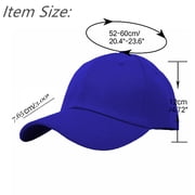 Glory Max Plain Solid Baseball Cap Sun Visor Adjustable Ball Hat Roy Blue