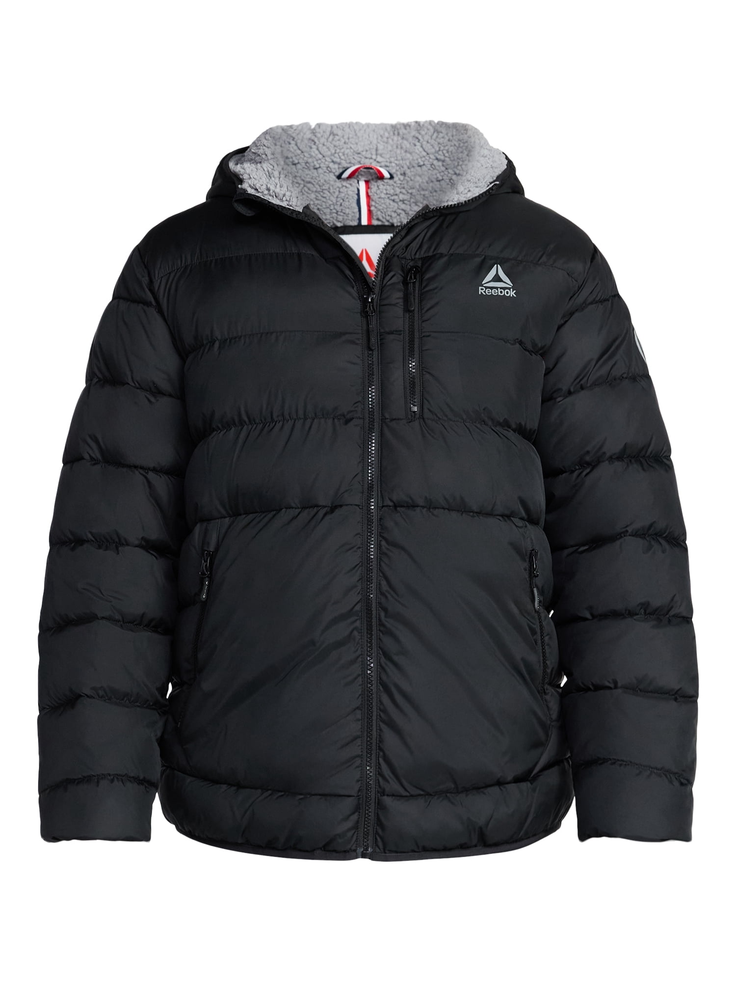 Reebok Men and Big Men's Puffer Coat with Hood, Heavyweight, Sizes S-3XL