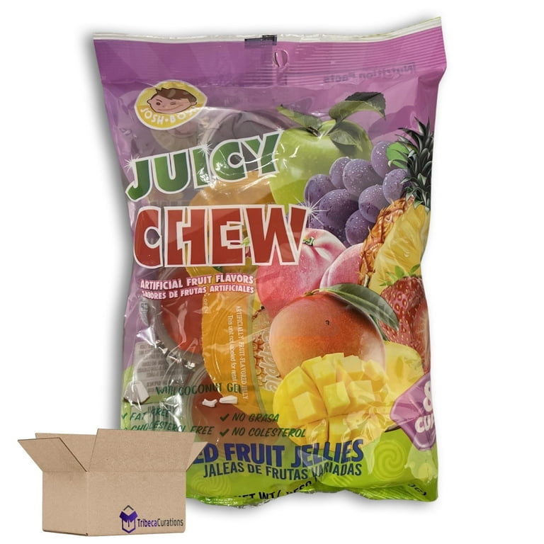 Juicy Chew Assorted Fruit Jellies Value Pack | 8 Count Bag | Pack
