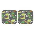 thumbnail image 7 of Qekee Cartoon Dinosaurs.Cute Dinosaurs Foldable Car Sun Shade - 2-Pack, Car Windshield Sunshades, Foldable - Small, 7 of 7