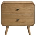 thumbnail image 3 of Robyn 2-drawer Nightstand Bedside Table Light Ash, 3 of 13