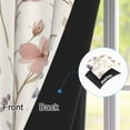 thumbnail image 2 of Nanqianyi Pastel Wildflower Blackout Curtains,2 Panels,42x63 Inch,Room Darkening Thermal Insulated Window Drapes for Bedroom, 2 of 7