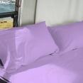 thumbnail image 3 of DNG Creations 5 Piece Zipper Sheet Set - Include (1 Elastic Fitted Sheet , 1 Base Sheet has Zipper, 1 Flat Sheet And 2 Pillowcase) 24 Inch Deep Pocket ( Solid Lilac - Queen ), 3 of 7