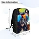 thumbnail image 4 of Fotbe Rainbow Bulldog Sunglasses Mochila de Viaje para Laptop, Mochila Ejecutiva Delgada y Resistente 15.6", 4 of 8
