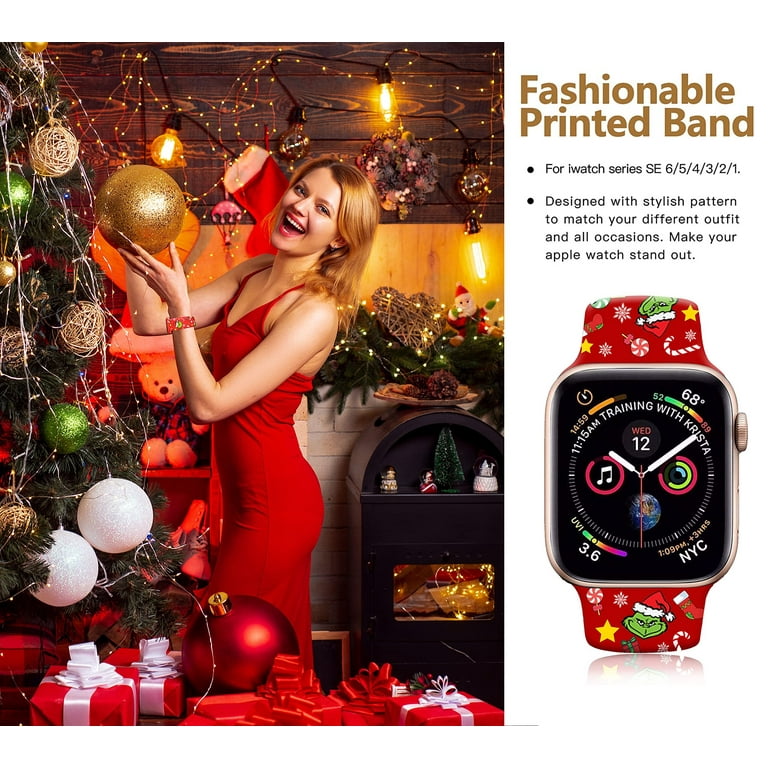 christmas tree holiday apple watch bands