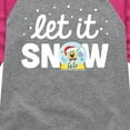 thumbnail image 3 of SpongeBob SquarePants - Let It Snow - Toddler And Youth Girls Raglan Graphic T-Shirt, 3 of 6