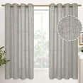 thumbnail image 1 of Natural Linen Curtains Long for Living Room Bedroom Groet Top Light Filtering Privacy Linen Textu Window Semi Sheer Drapes Birch Panels x, 1 of 7