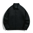 thumbnail image 4 of Maoxin Men's Jacket Men's Stitching Drawstring Hooded Slim Fashion Jacket Coat Outwear Workwear Jacket Black 5XL, 4 of 6