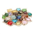 thumbnail image 4 of 5 piezas de abalorios espaciadores de vidrio con doble anilla, accesorios para joyería, collar y pulsera (colores variados, 11 mm), 4 of 5