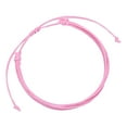 thumbnail image 1 of serony Wax Cord Braided Bracelet Adjustable Multicolor Aesthetic Jewelry Waxed Bohemian Bracelets Hand Rope Universal Beach Women Purple Pink 1Set, 1 of 5