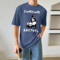 thumbnail image 3 of Huesdet T-Shirts Graphiques pour Hommes en Coton à Manches Courtes, T-Shirt Classique Décontracté à Col Rond Uni Tee pour Hommes (Marine, TG), 3 of 4