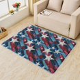 thumbnail image 2 of Star Rugs for Living Room Bedroom - Stripe Rug 3x4 - Brick Pattern Carpet for Home Decor - Washable Non Slip Patterned Indoor Small Area Rug - Soft & Low Pile (ZL&555), 2 of 7