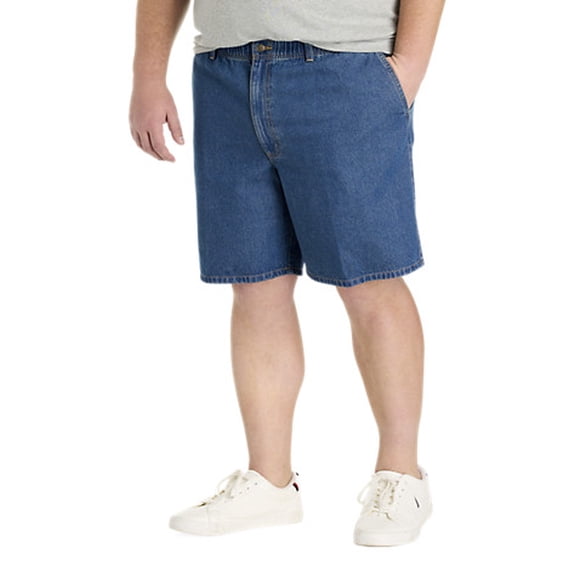 Elastic Waist Jean Shorts Stonewash 6XL